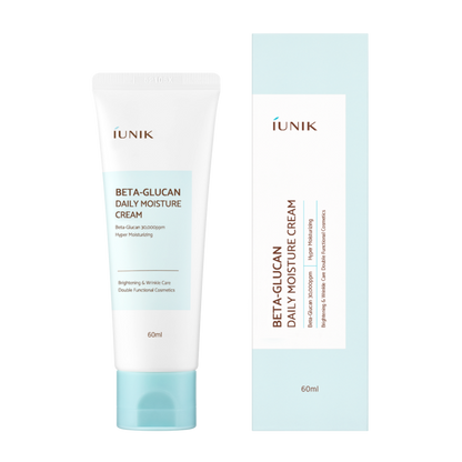 iUNIK Beta-Glucan Daily Moisture Cream – ultra-hydrating Korean face moisturizer with 30,000 ppm beta-glucan for dry, sensitive skin.